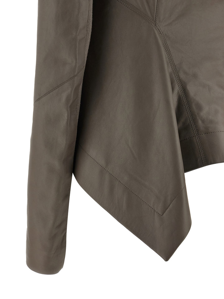 Rick Owens Naska Biker Puffer Jackets - Grigio | dab2ac74cf1e83f3853723d182e1f16e6012e8f8