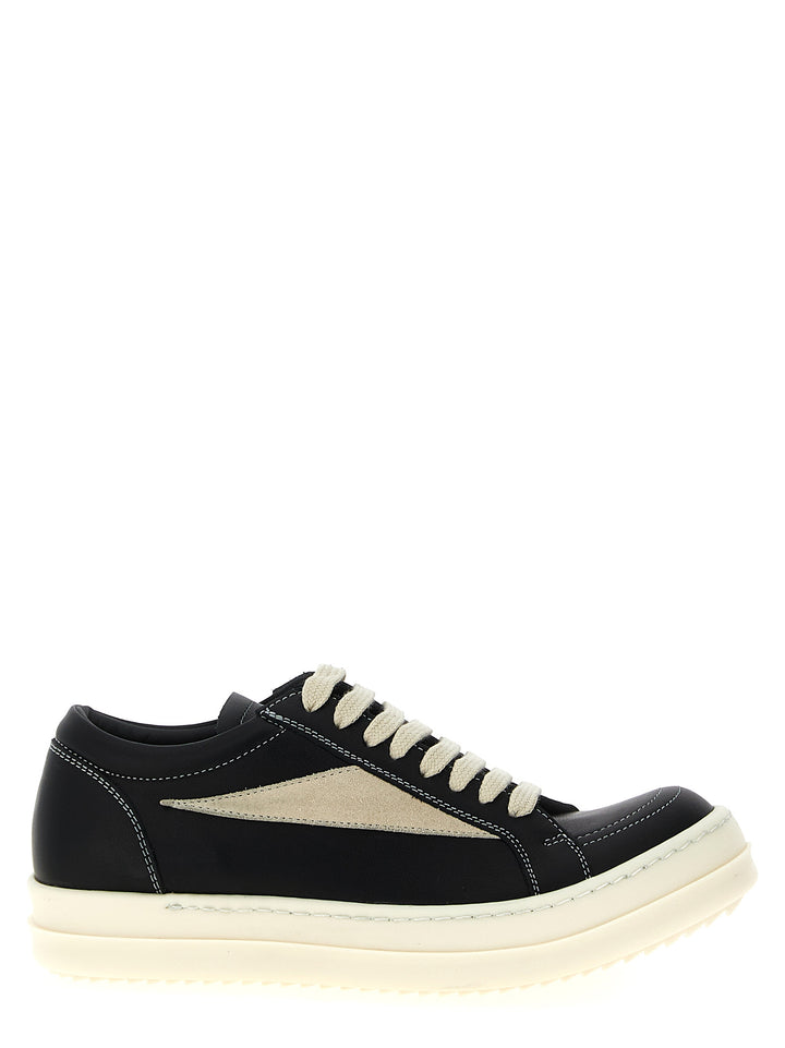 Rick Owens Vintage Sneaks Sneakers - Bianco/Nero | 900ecc94665123080714e35d2cecb4ebe6785b9c