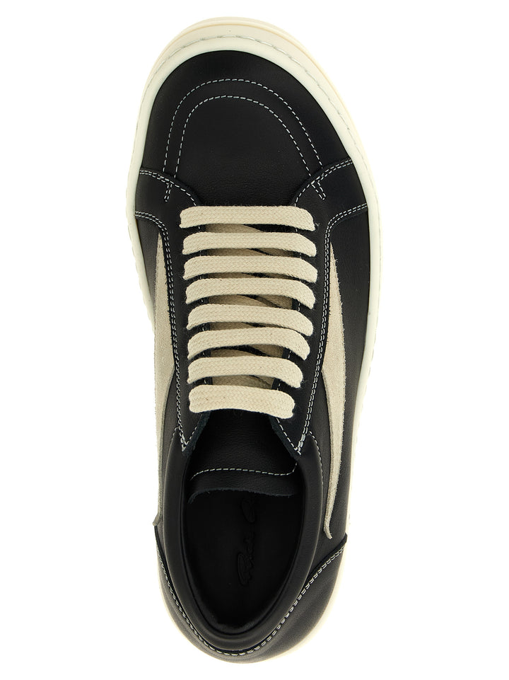 Rick Owens Vintage Sneaks Sneakers - Bianco/Nero | eeda95bd1fb03307e9e30c34750a1f541f17e9ca
