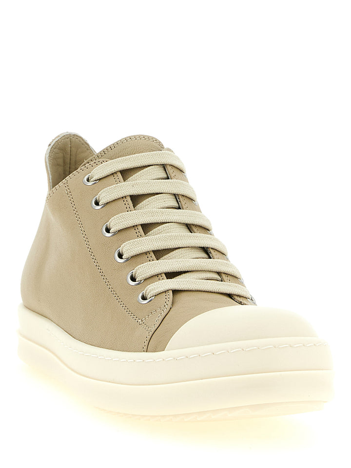 Rick Owens Low Sneaks Sneakers - Beige | 87062c9acb8a3b4916e0a98d4178b3e213280ced