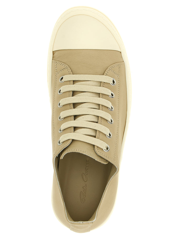 Rick Owens Low Sneaks Sneakers - Beige | 2cc1632a461ad3f0ddcb0eefd8e0b5a7fb182ba2