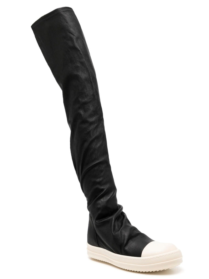 Rick Owens High Stocking Sneaks Stivali e Stivaletti - Bianco/Nero | bf6bf423875dce968df656e6c5c73b6177b071c3