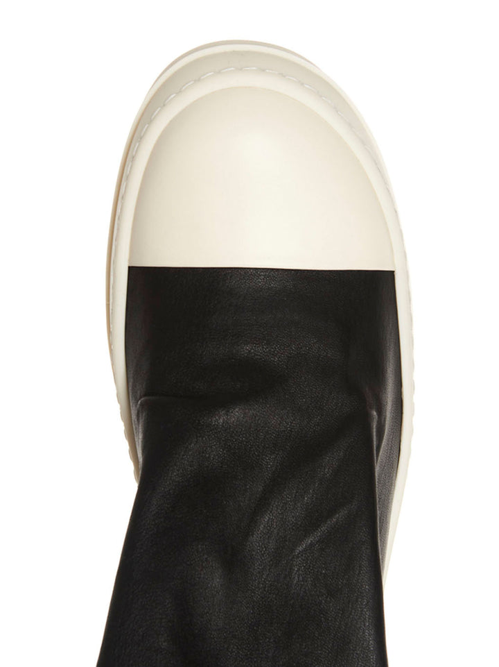 Rick Owens High Stocking Sneaks Stivali e Stivaletti - Bianco/Nero | 991769bdce5d72b413b1bb649c0852896e735979