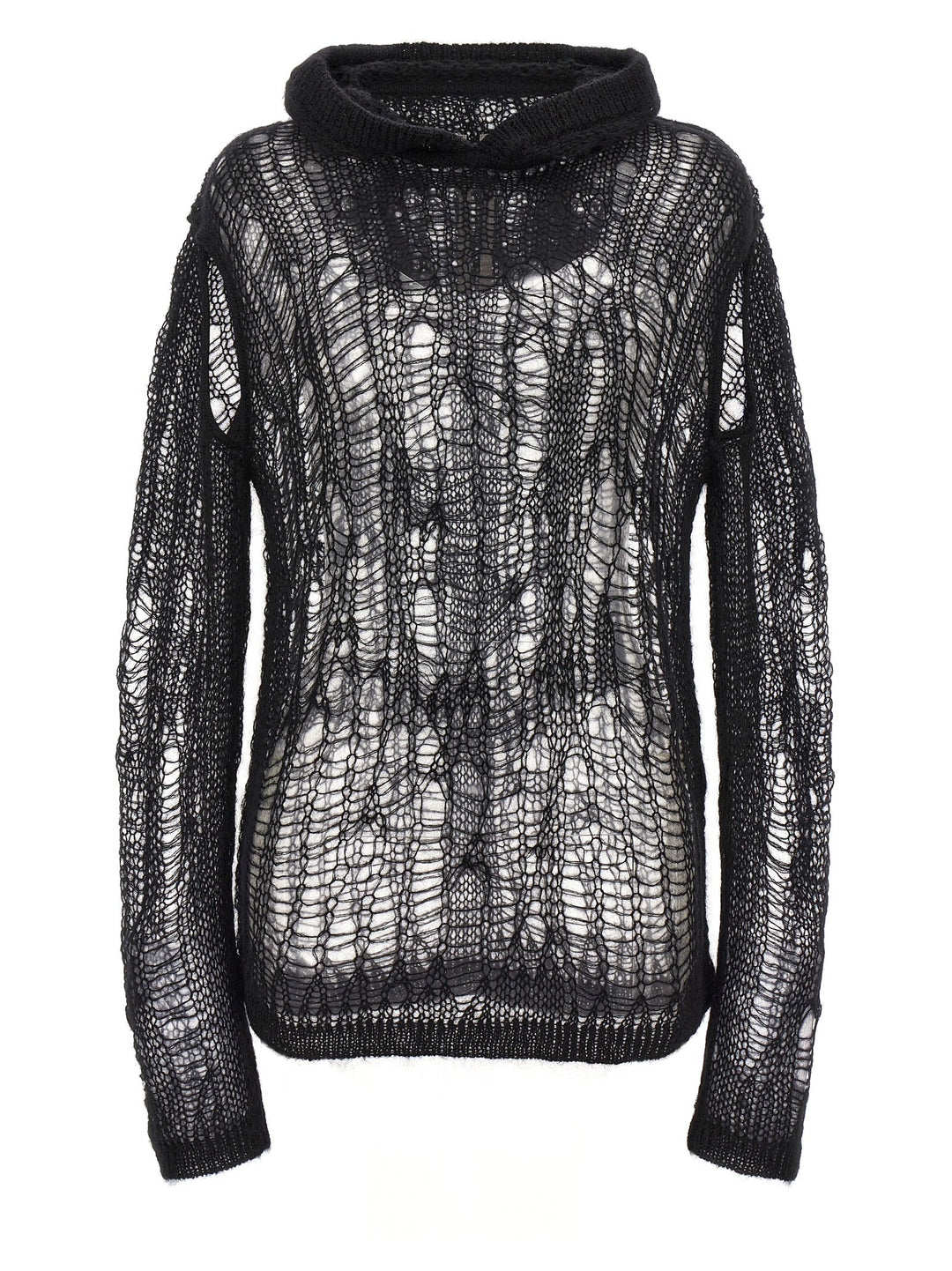 Rick Owens Spider Hoodie Maglioni - Nero | 5a7b394f12a128c857928024efb42c8d06d12d05