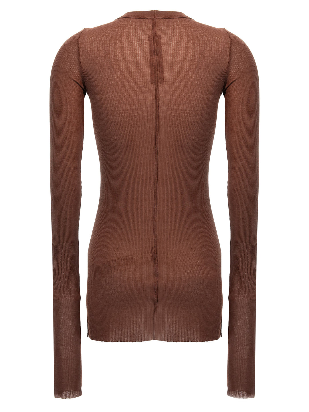 Rick Owens Rib Ls T T shirt - Rosa | efcec02929f8dfd901d3066949899c8574ad02d7