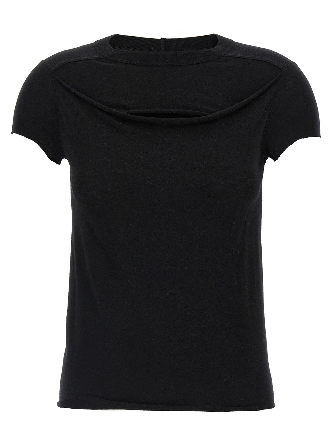 Rick Owens Cropped Level T T shirt - Nero | 5d04e76e7d5e46602058e19d5be5c0a160fddde6