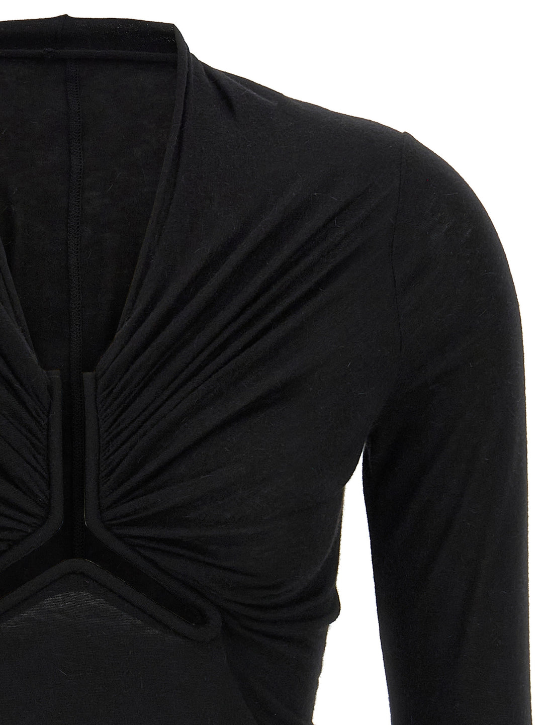 Rick Owens Allanah Ls T Maglioni - Nero | 3654bbce10b2fac9f631550ef1bfd55a00f3d08e