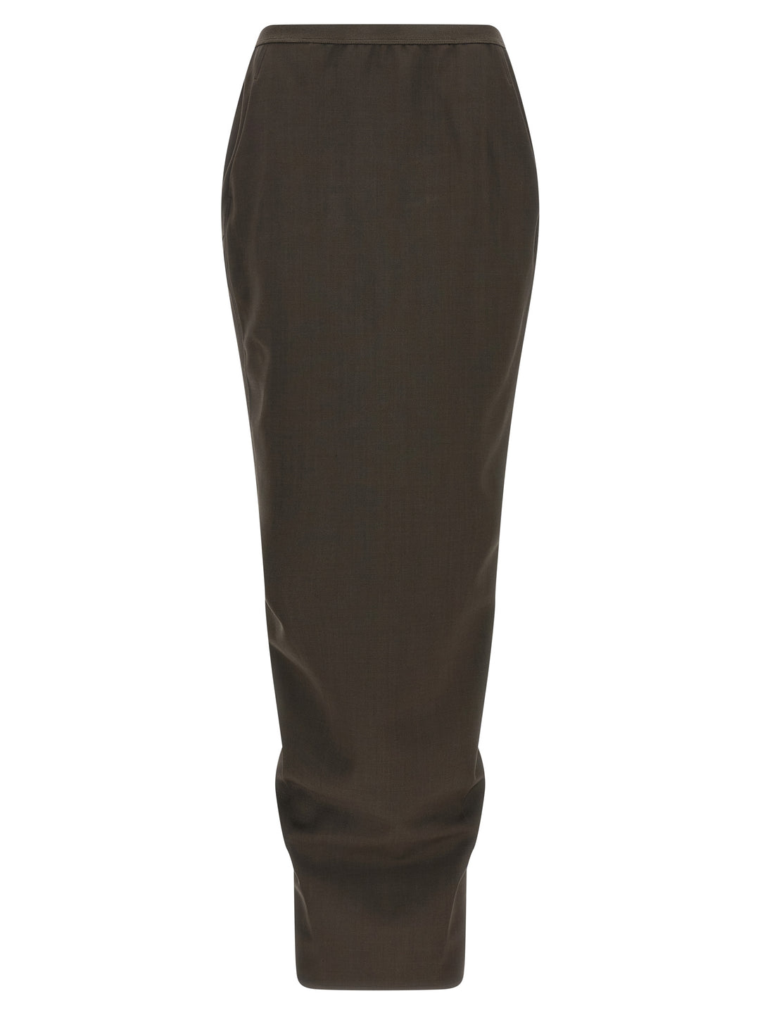 Rick Owens Soft Pillar Long Gonne - Grigio | 011c66ac6b32b7ed3c88368a730763228eabcfba