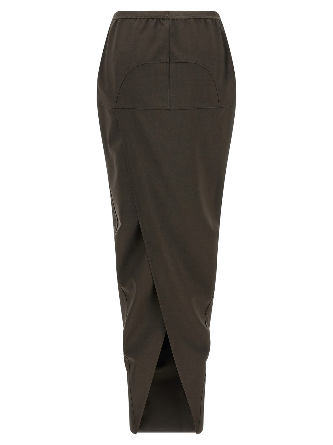 Rick Owens Soft Pillar Long Gonne - Grigio | b6d89766b15df61587475ea3984e9e83e25588b8