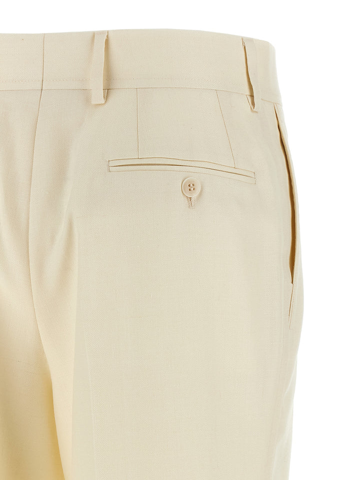 Brioni Palinuro Pantaloni - Bianco | 8972ba1d49ac45e4e86d2d07bf6ae8b52478a66c