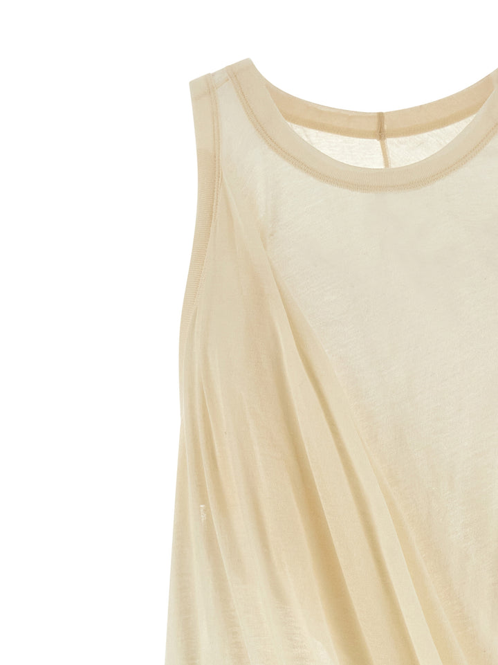 Rick Owens Anthem Tank Top - Beige | c07c55900675107229c21d476125d0248c446384