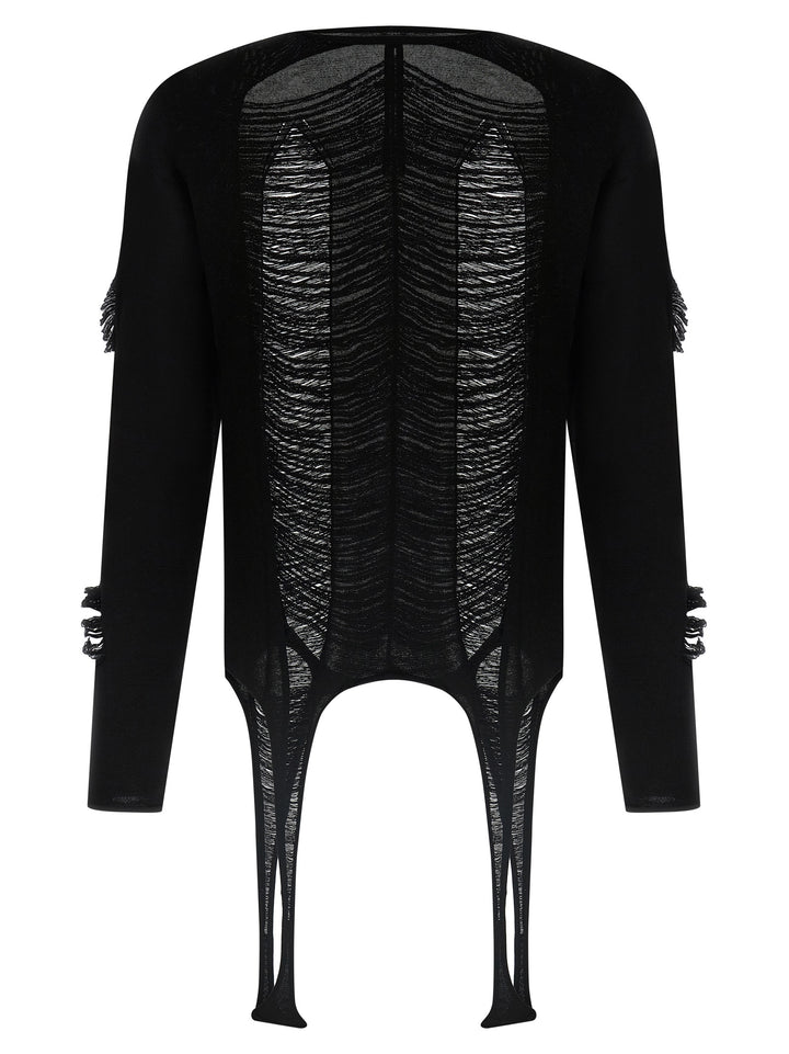 Rick Owens Ls Top Maglioni - Nero | 326f0c97eba96001d526b77aafcc25b33f33322e