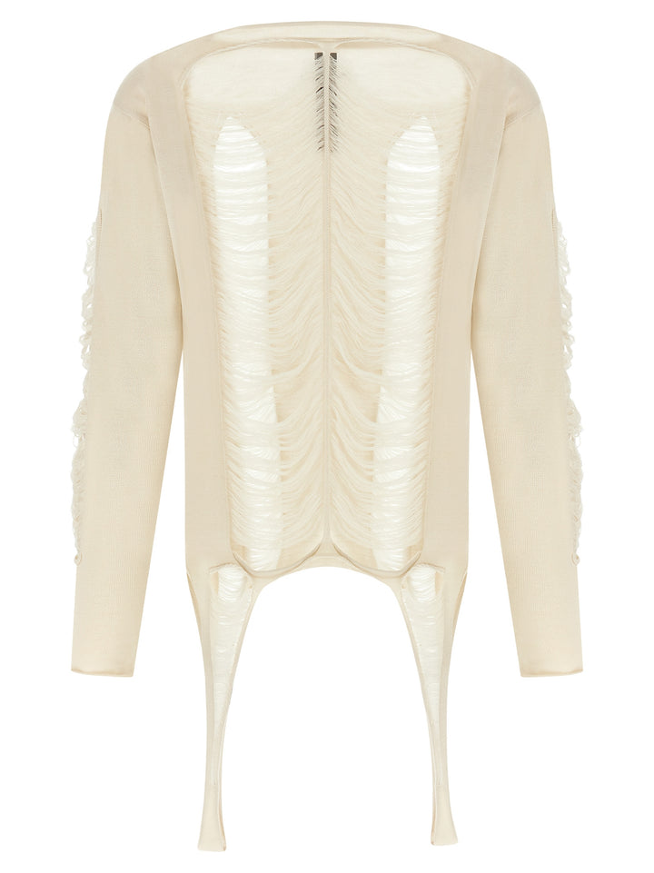 Rick Owens Ls Top Maglioni - Bianco | 8ed5b28db7691bbe6ca4242e1cbd9b83de0dd7c6