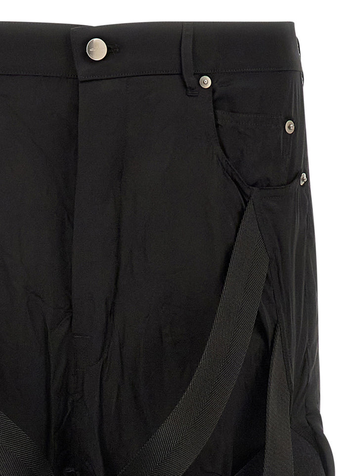 Rick Owens Megastrapped Bolans Pantaloni - Nero | 4ba058a1b3c99be4dd4ad5361414031c51faad6a