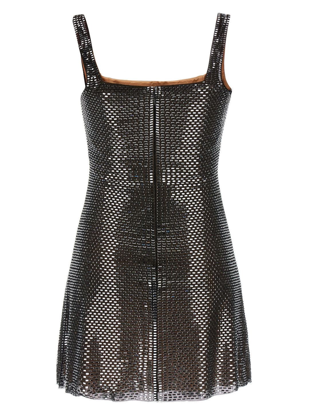 Self Portrait Gunmetal Rhinestone Mesh Mini Abiti - Grigio | 568d691f0db437a720d3096e437d9efdd4fd0e2f