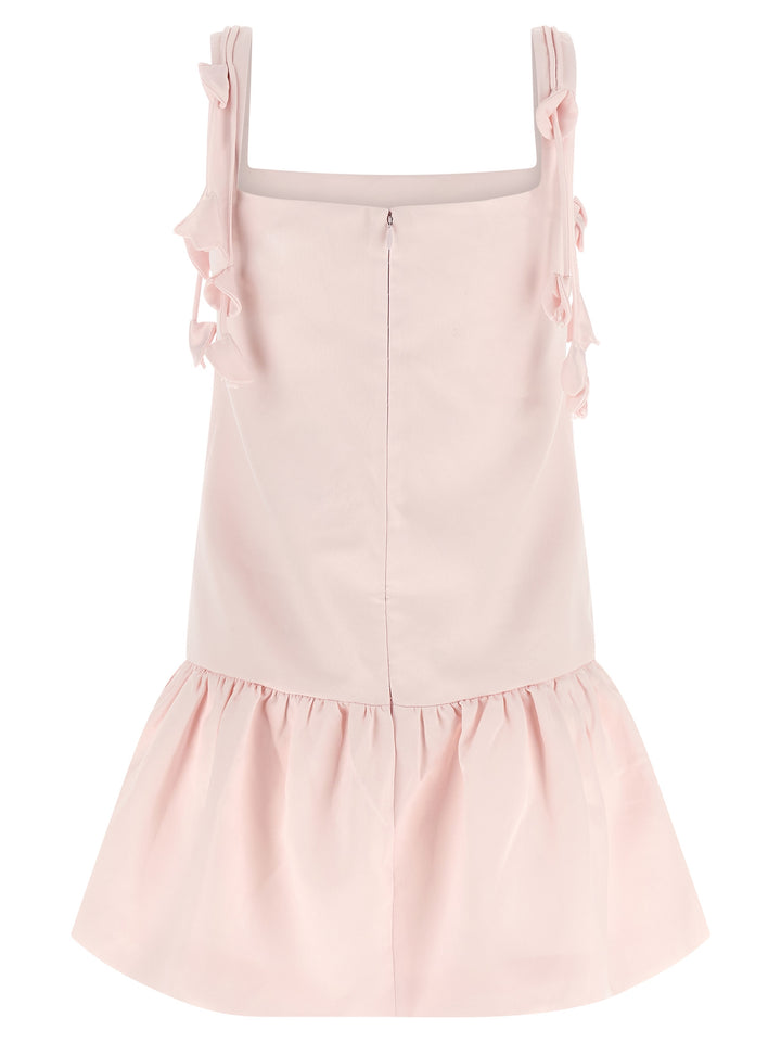 Self Portrait Pink Flower Taffetà Gonne - Rosa | c3aa59fa9869e2f47fbcdd008aecb002a72bded1