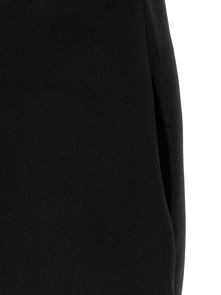 Self Portrait Black Crêpe Flower Mini Gonne - Bianco/Nero | 66bce8479fa9bc5dc0201cc2574f23d78f856659