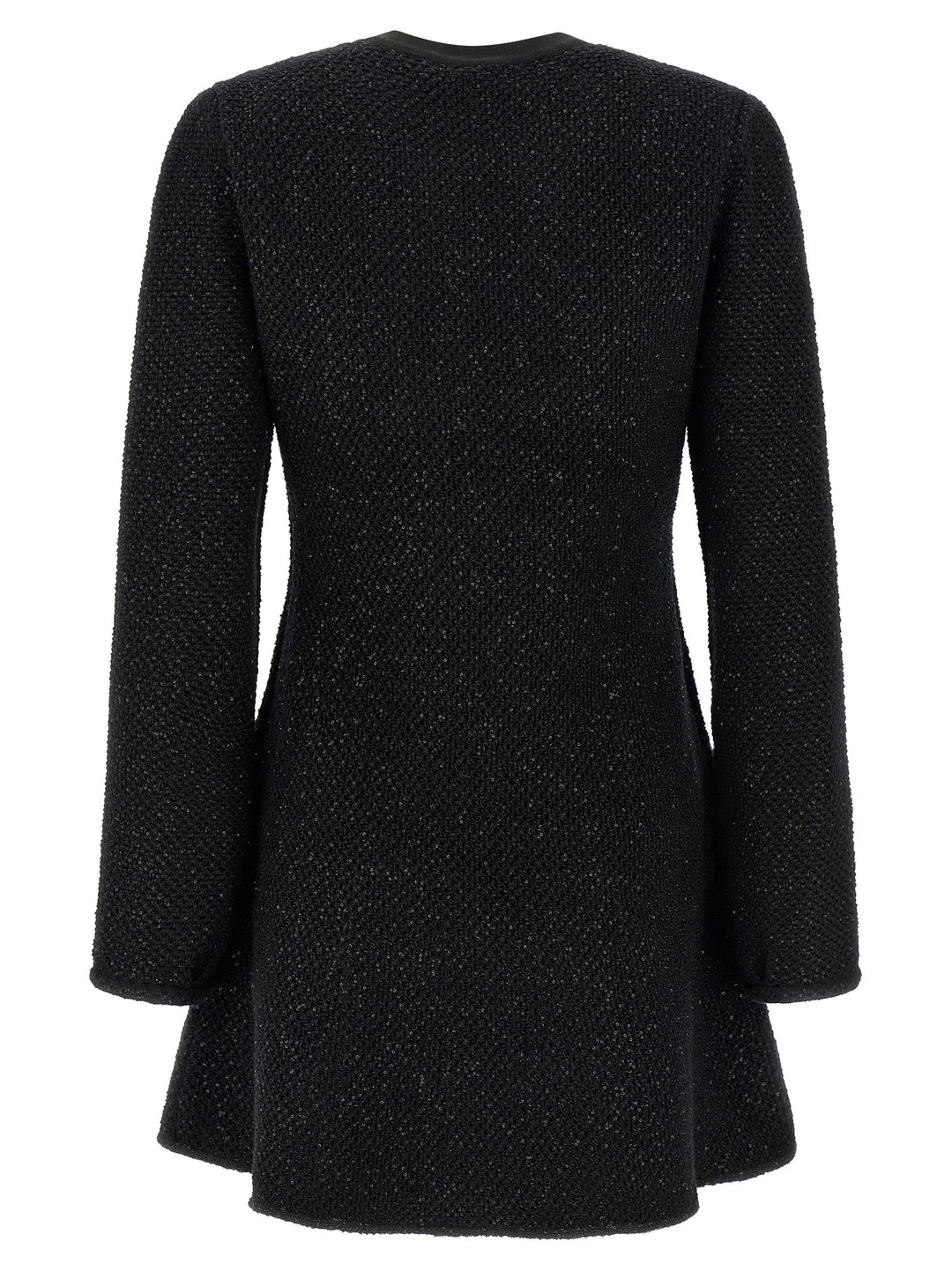 Self Portrait Black Sequin Knit Mini Abiti - Nero | bed317aa8ca632a8096261cbd0284e3eedcb860f