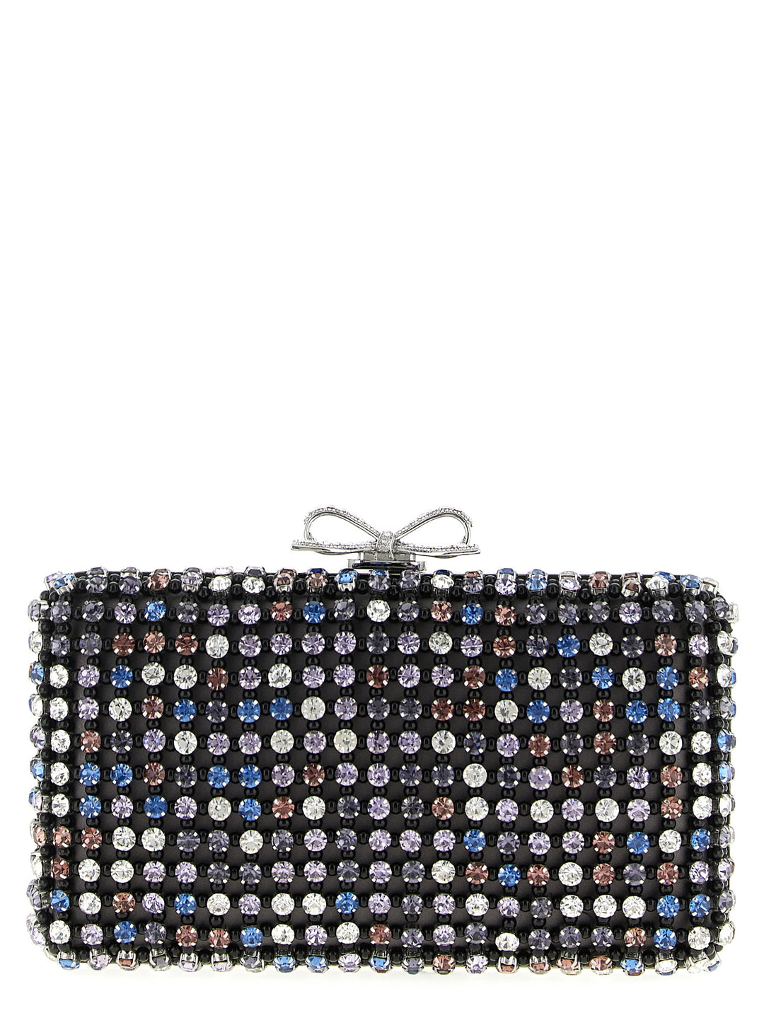 Self Portrait Multi Crystal Chainmail Clutch - Multicolor | 7f7fd00992fce01fe6530260c66f8bbd630ce5b5