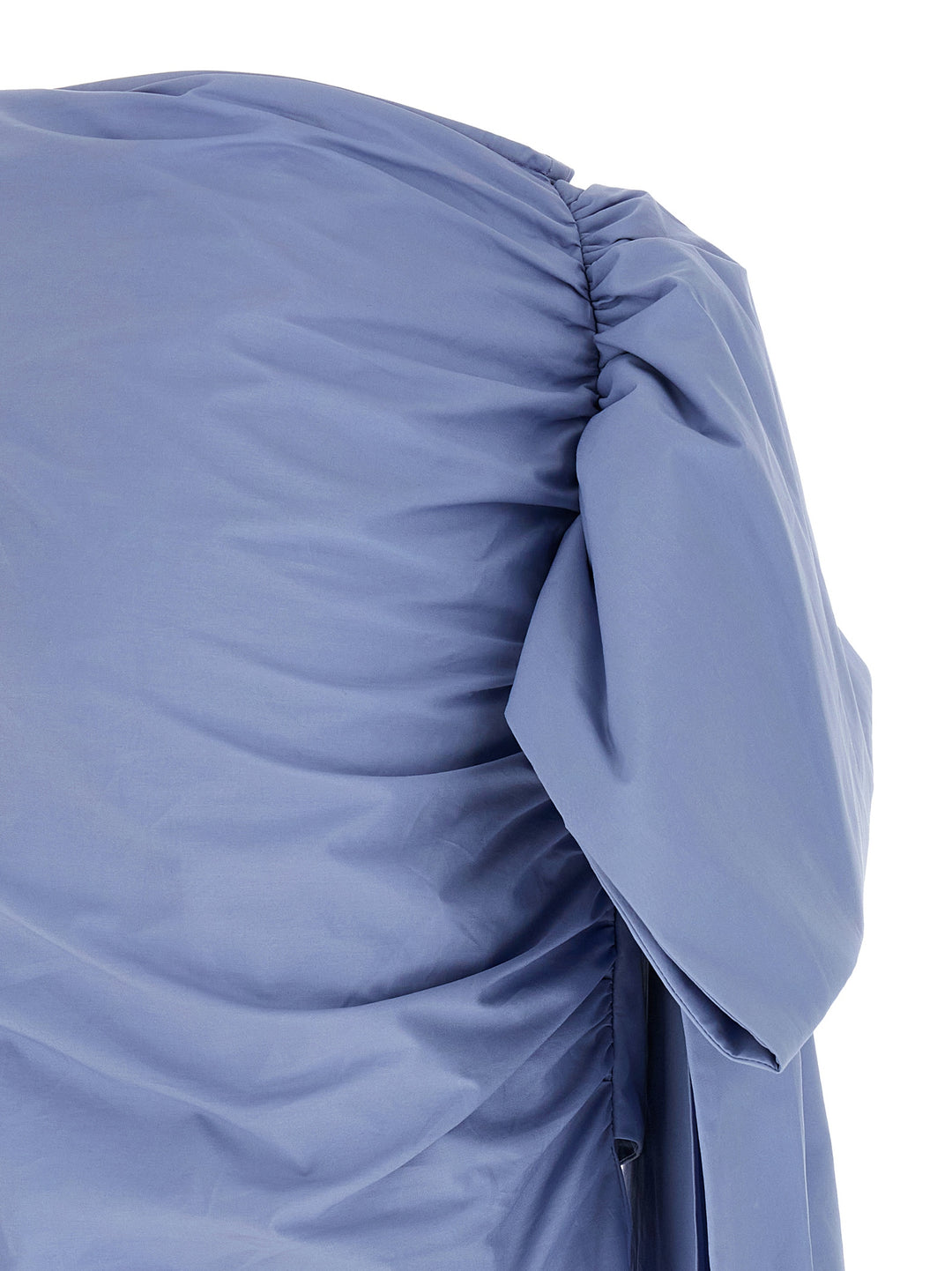 Self Portrait Blue Cotton Tie Side Mini Gonne - Celeste | cb8613a0784aed2ca778fcbb0d3d086ae3063476