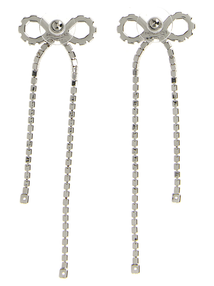 Self Portrait Crystal Droplet Bow Gioielli - Silver | 405ecd2b5c35c3e354a2dd9cf13f928ee7cc7e7f