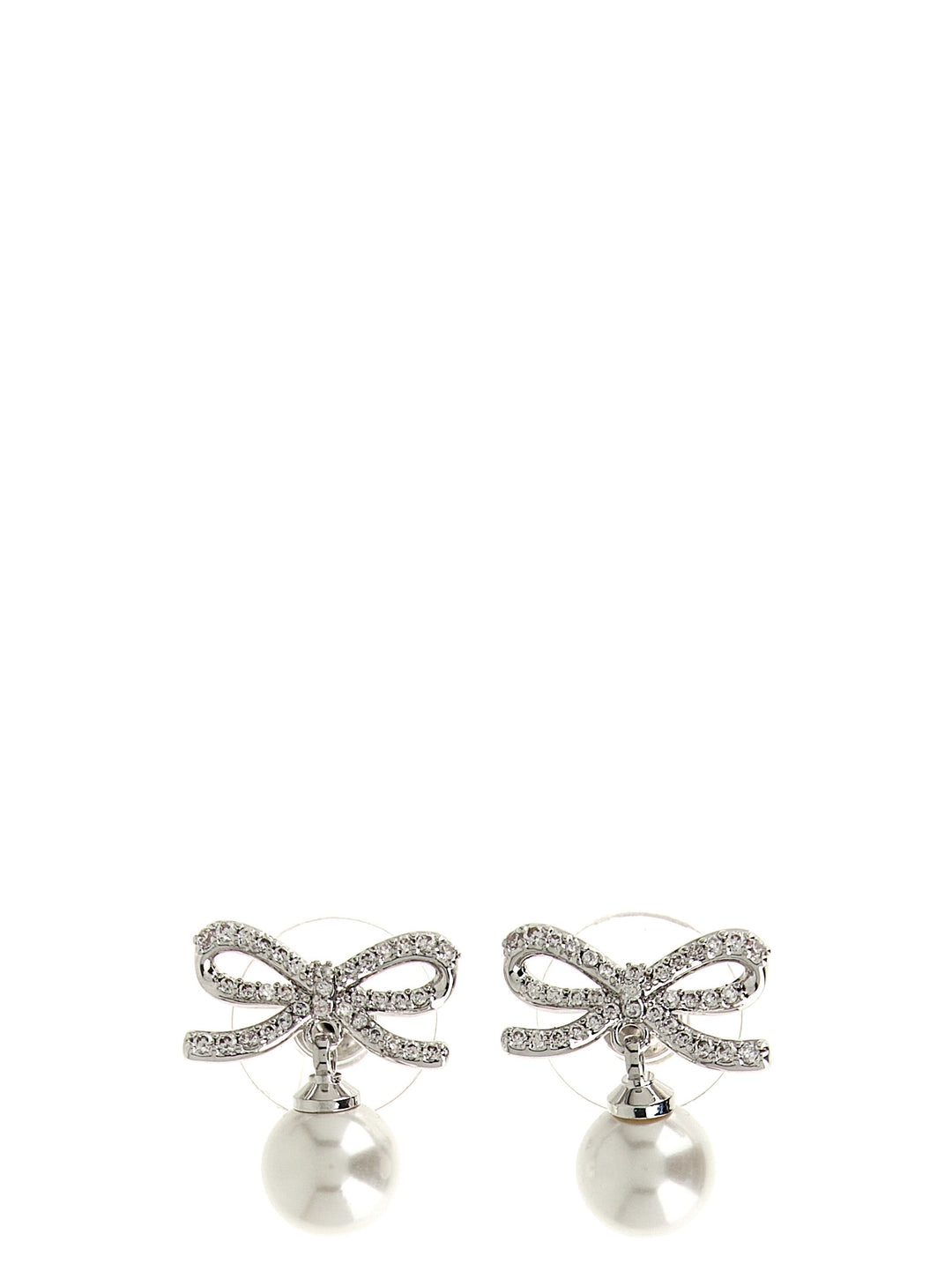 Self Portrait Bow Pearl Gioielli - Silver | 77fa5fee066205d4204e062e6697eeaf5bac00b2