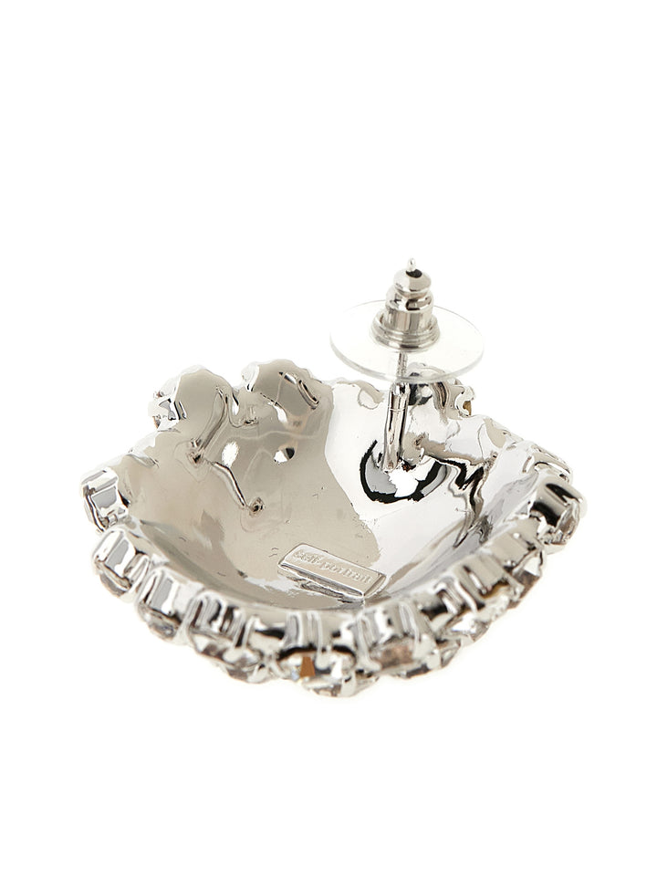 Self Portrait Crystal Flower Gioielli - Silver | 629a9dab497e99567ed5319cfaefbe050a97b118