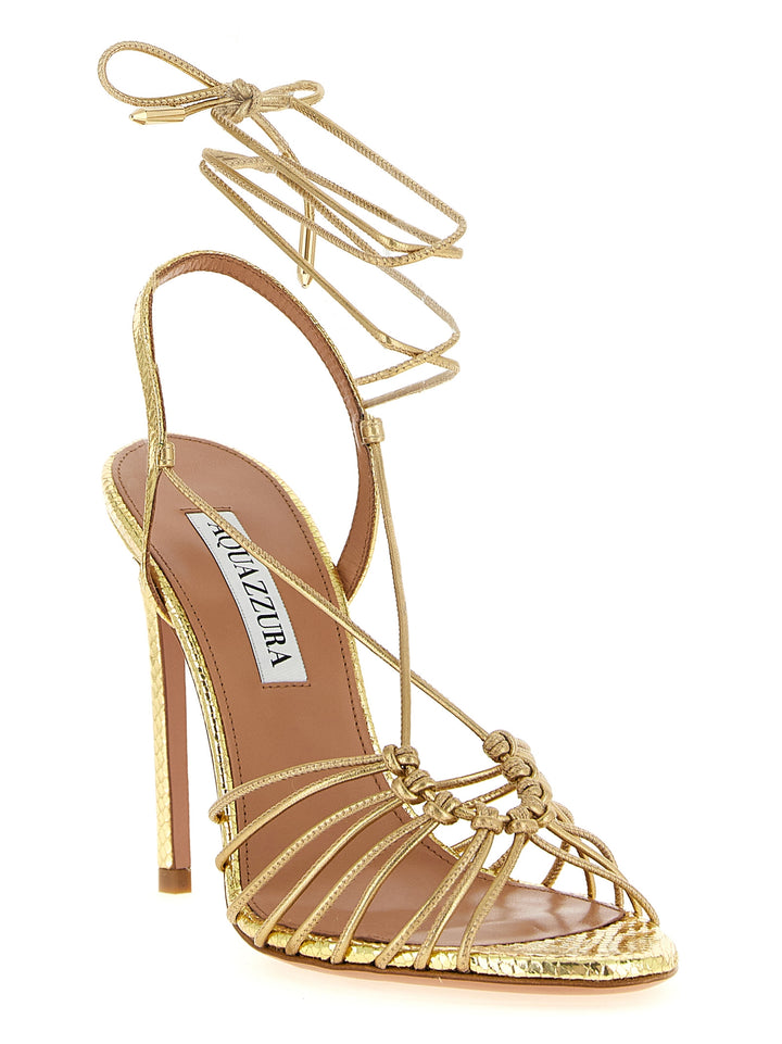 Aquazzura Ritmo Sandali - Oro | dd8748ffd59500d9d9d4a760fc5fd24a1c4bcd19