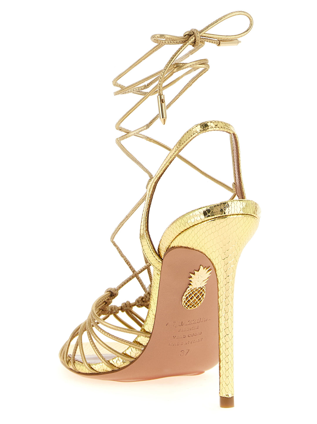 Aquazzura Ritmo Sandali - Oro | 1d9f85e74af44617d047fa85f389aa2f57c18aca