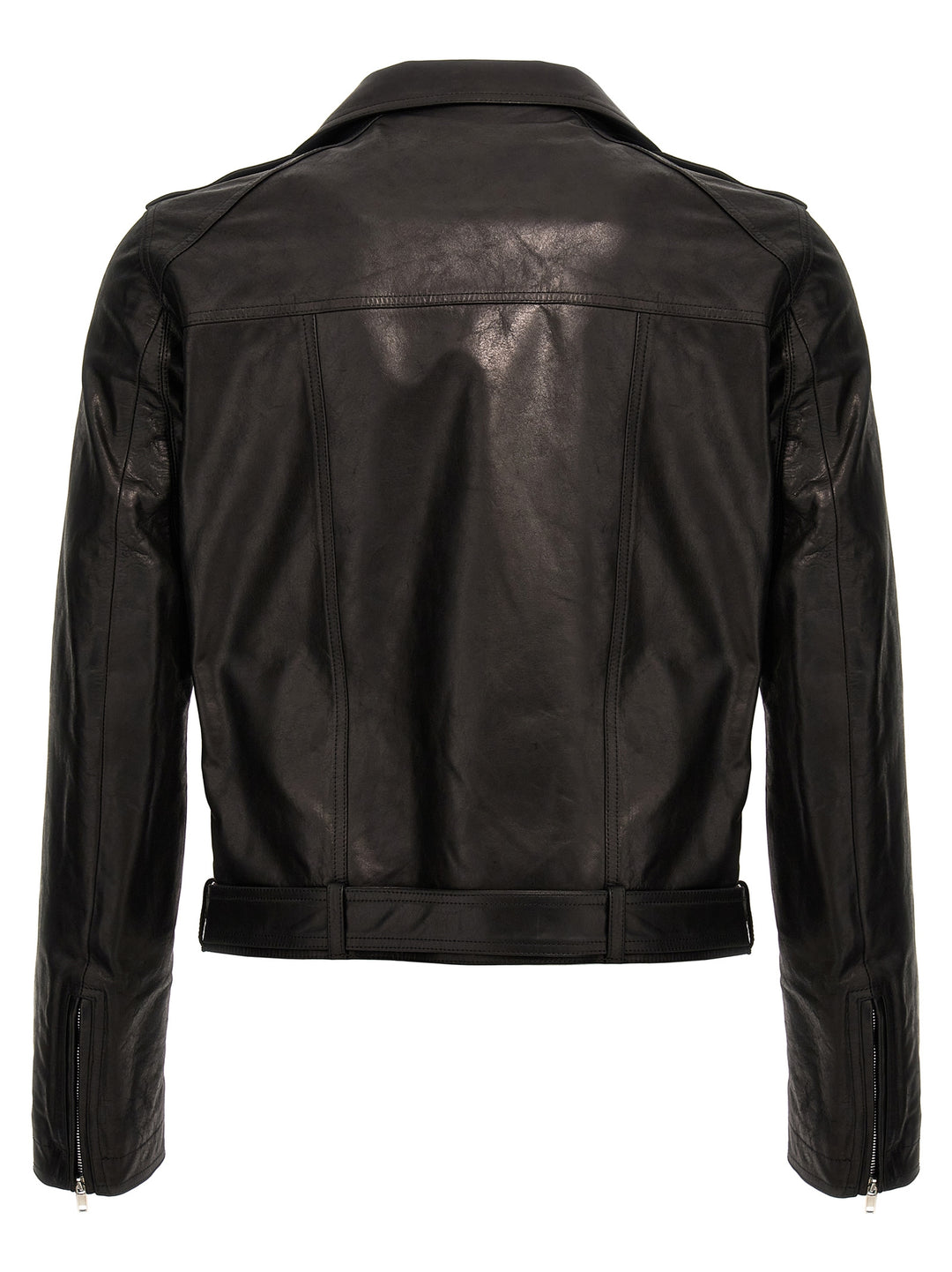 Leather Biker Jacket Giacche Nero