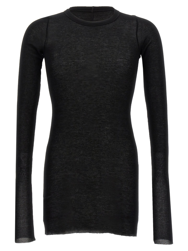 Rick Owens Rib Ls T T shirt - Nero | d868eff0a743d12205e8068c1f9c649896526fa0