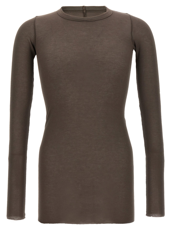 Rick Owens Rib Ls T T shirt - Grigio | ca6b6298361792110be1f1500dd479a112627aeb