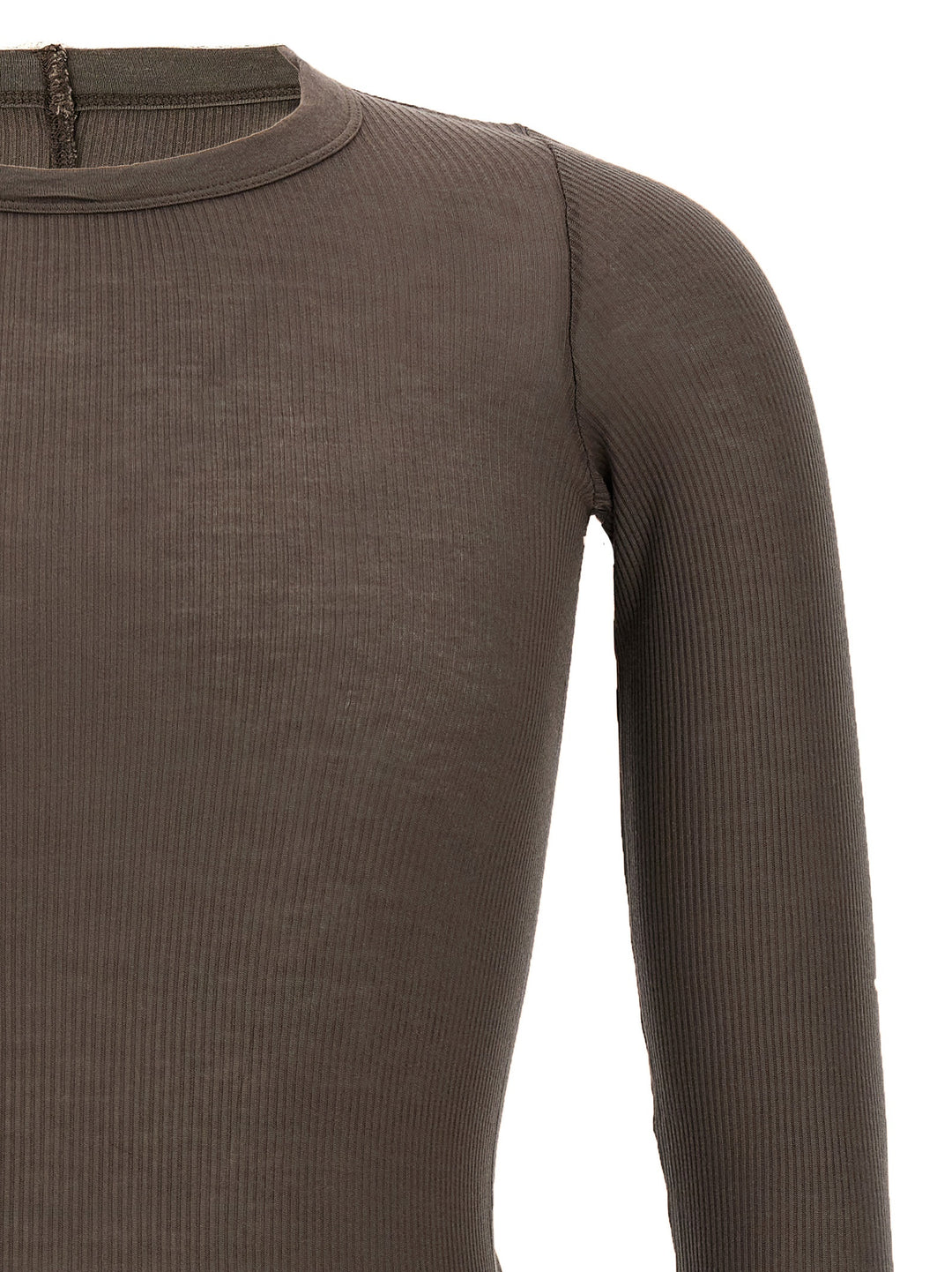 Rick Owens Rib Ls T T shirt - Grigio | 4fcc7b3b359d8b790c8a035420b46451e933dd6e