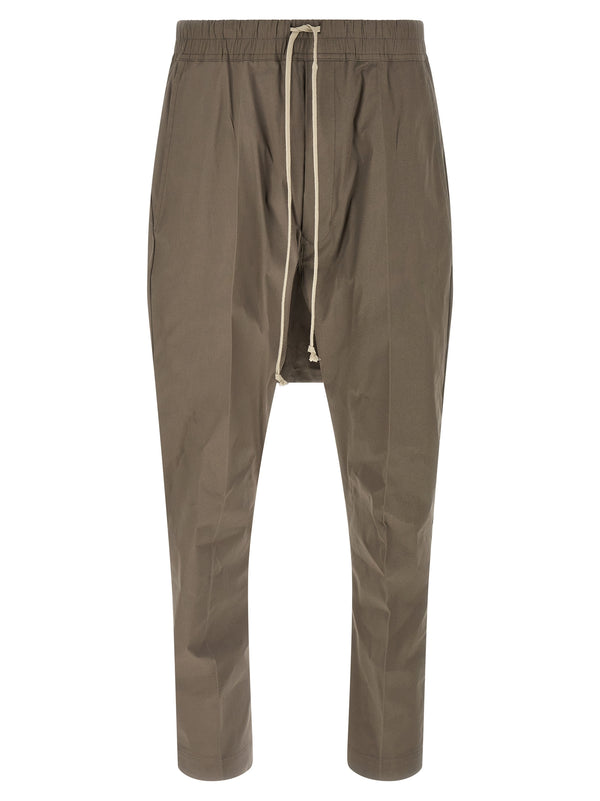 Drawstring Long Pantaloni Grigio