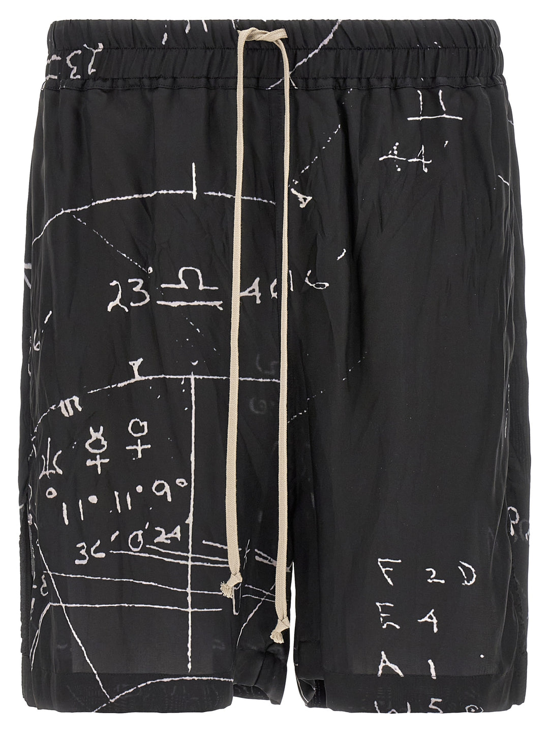 Rick Owens Boxers Bermuda e Short - Bianco/Nero | 4672d3fd848731c94954116cc8fa319fa9f77c36