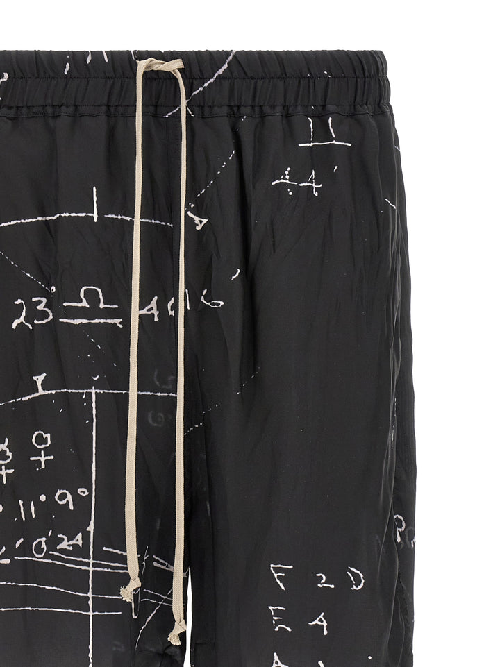 Rick Owens Boxers Bermuda e Short - Bianco/Nero | 3f583678ca23ce25504d391f0263fad40c1fc6e8