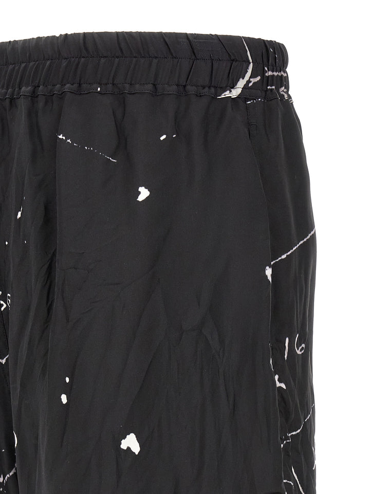 Rick Owens Boxers Bermuda e Short - Bianco/Nero | 04471231077f07b36c07280ac180df1f1814dfd5