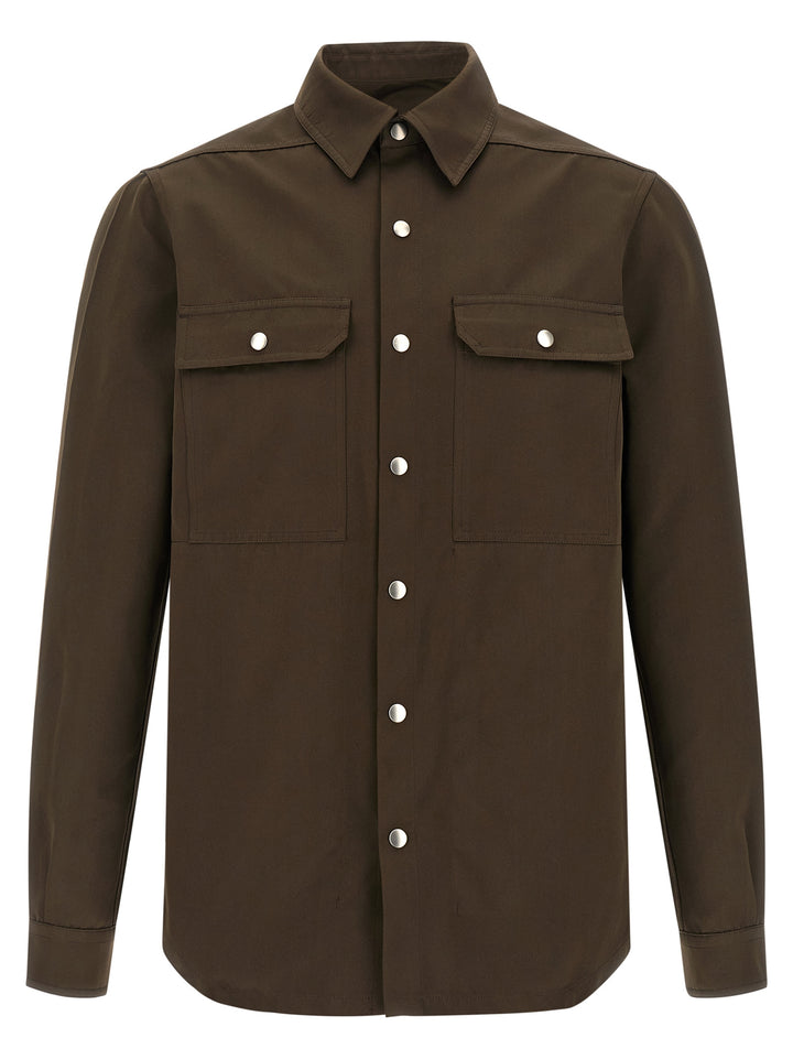 Rick Owens Outershirt Camicie - Marrone | 9058e7733f666fd447c1715ef01131417702a949