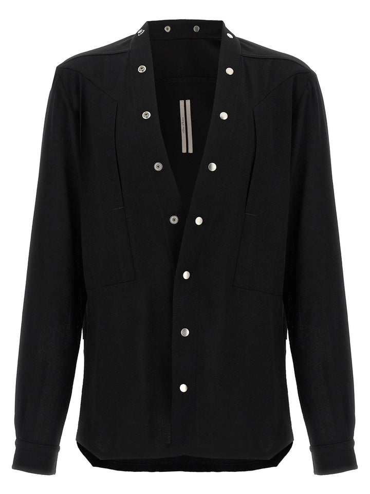 Rick Owens Larry Fogpocket Camicie - Nero | 175c53365b5d1e5b9f276c96aab8d4626327ad77