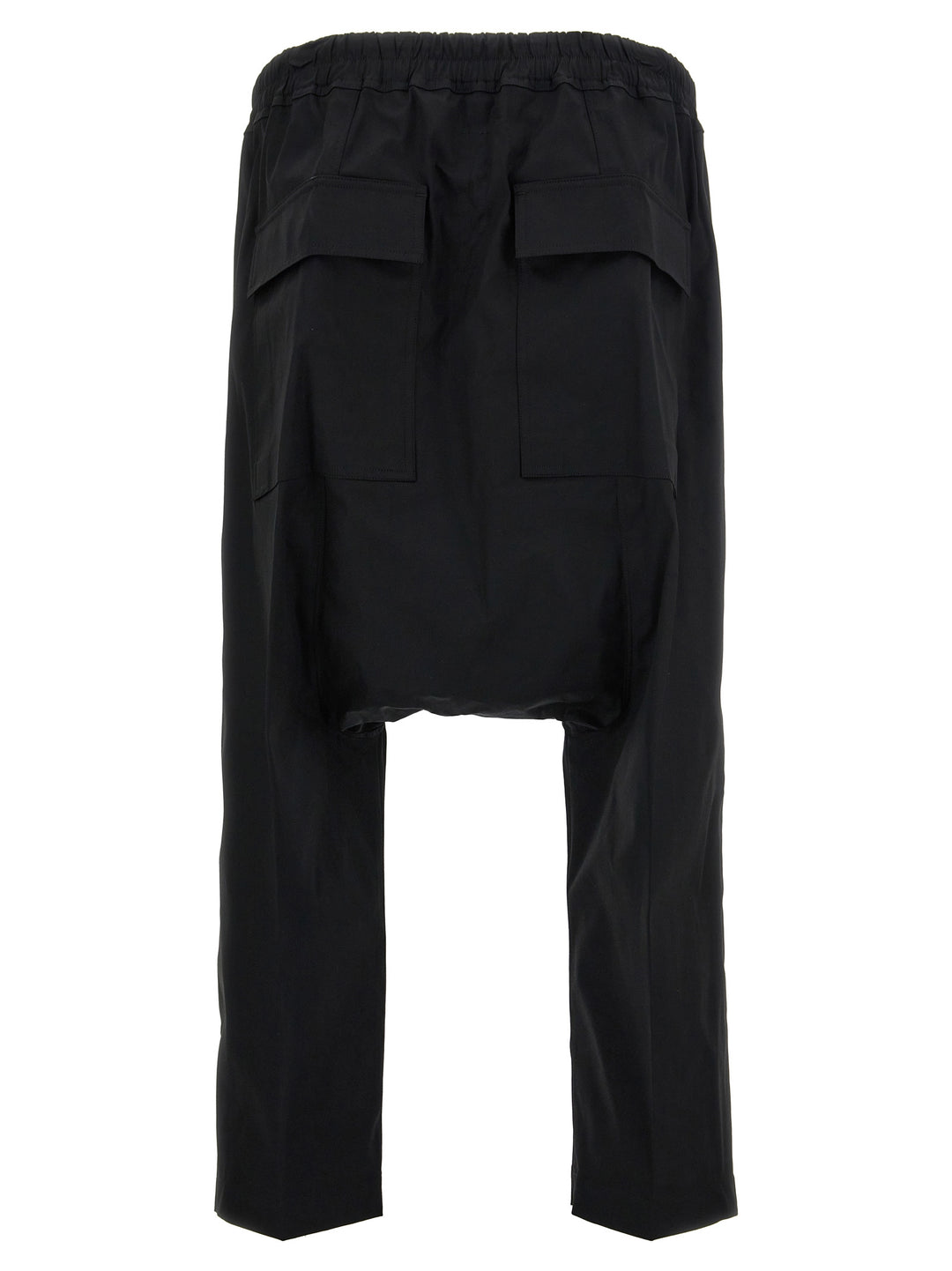 Rick Owens Drawnstring Cropped Pantaloni - Nero | 3a745d56a340fee0c32857130e7f3de91b04a1a6