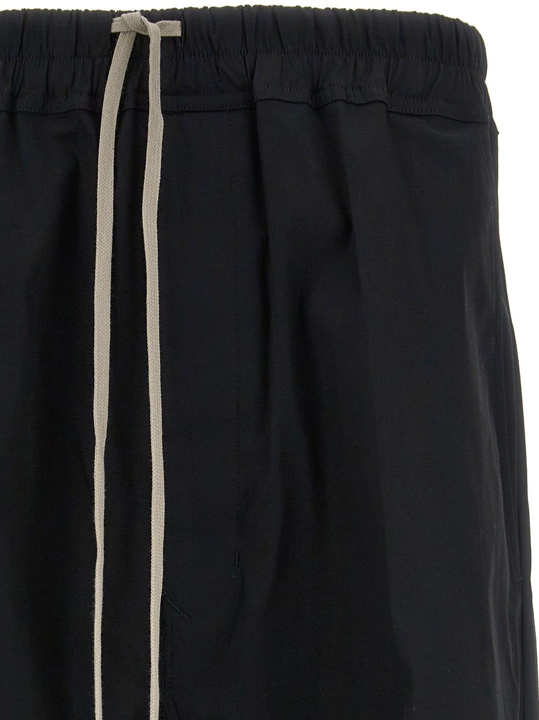 Rick Owens Drawnstring Cropped Pantaloni - Nero | be3527c211b15f7e013d9a35fafaba8b36bece73