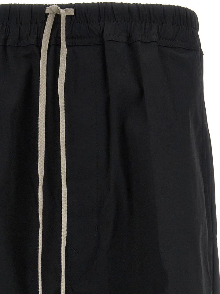 Rick Owens Drawnstring Cropped Pantaloni - Nero | be3527c211b15f7e013d9a35fafaba8b36bece73
