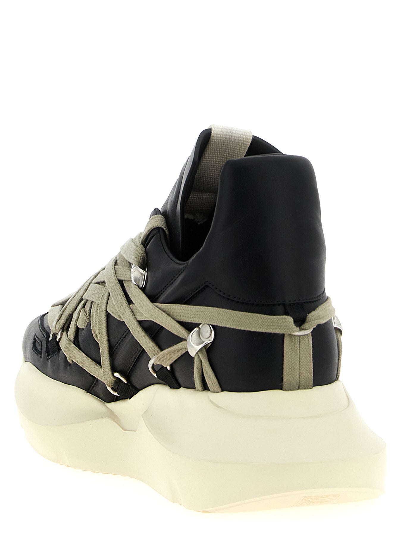 Rick Owens Megalace Geth Runner Sneakers Nero | Wanan Luxury
