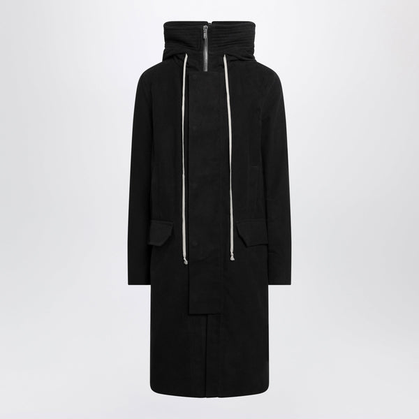 Long Black Megaparka In Cotton