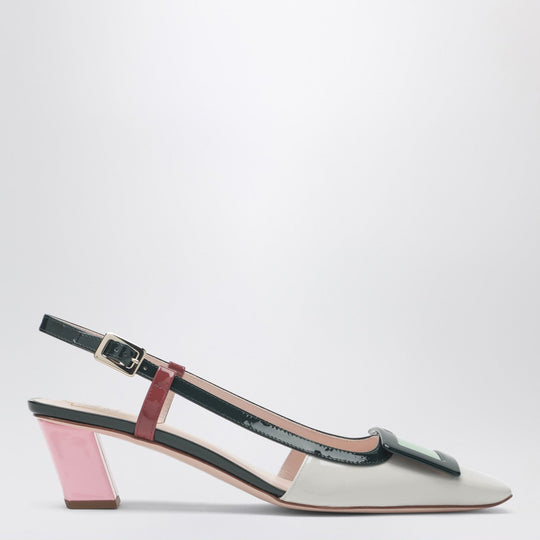Belle Vivier Multicolour Patent Leather Slingback