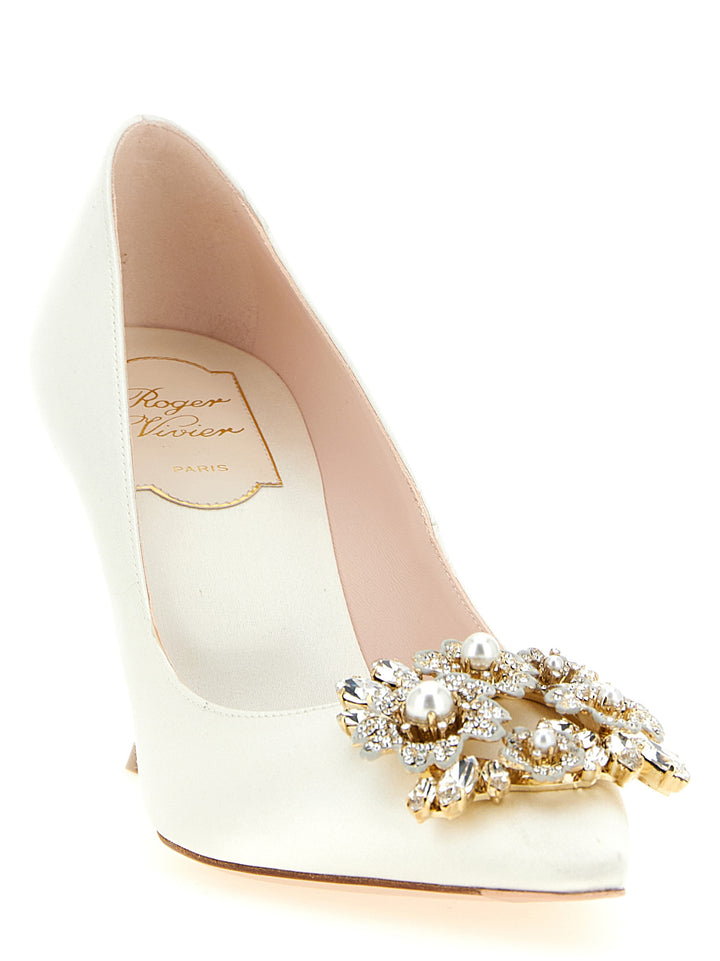 Roger Vivier Efflorescence Decollete - Bianco | f4bf827a607d227c3d363515f13fd1ac956a6222