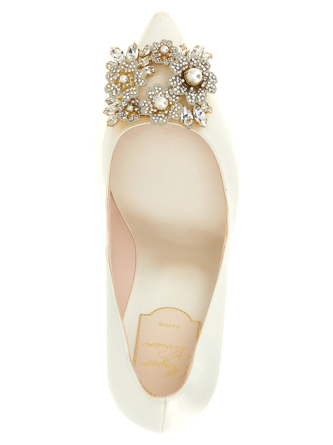 Roger Vivier Efflorescence Decollete - Bianco | 48d9a5aba3fd4aaa30e650dffb8a11109d77033b