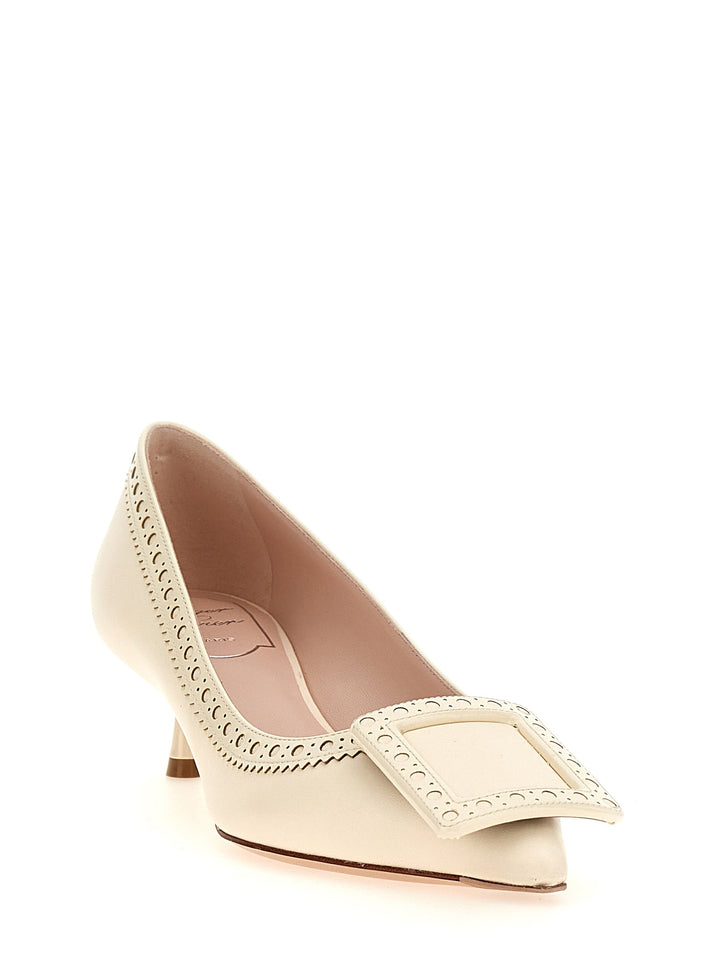 Roger Vivier Viv Decollete - Bianco | a1990f0a5265d206d3e03496348c50a702c6b652