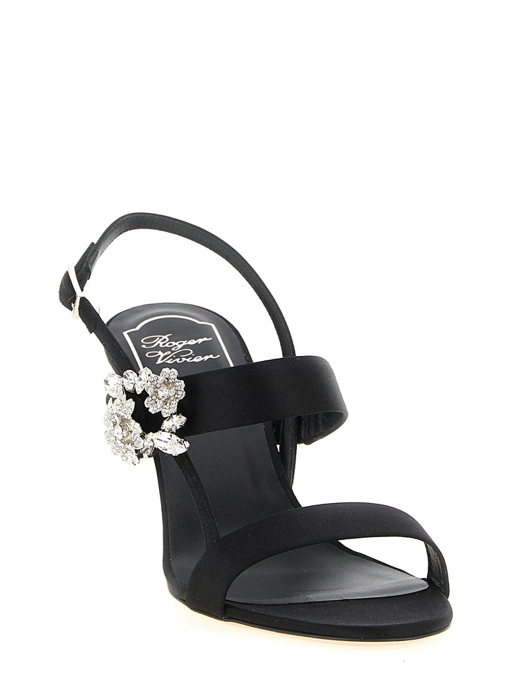 Roger Vivier Mini Bouquet Sandali - Nero | 35278791296df669b7884a2928b536d87071be3e
