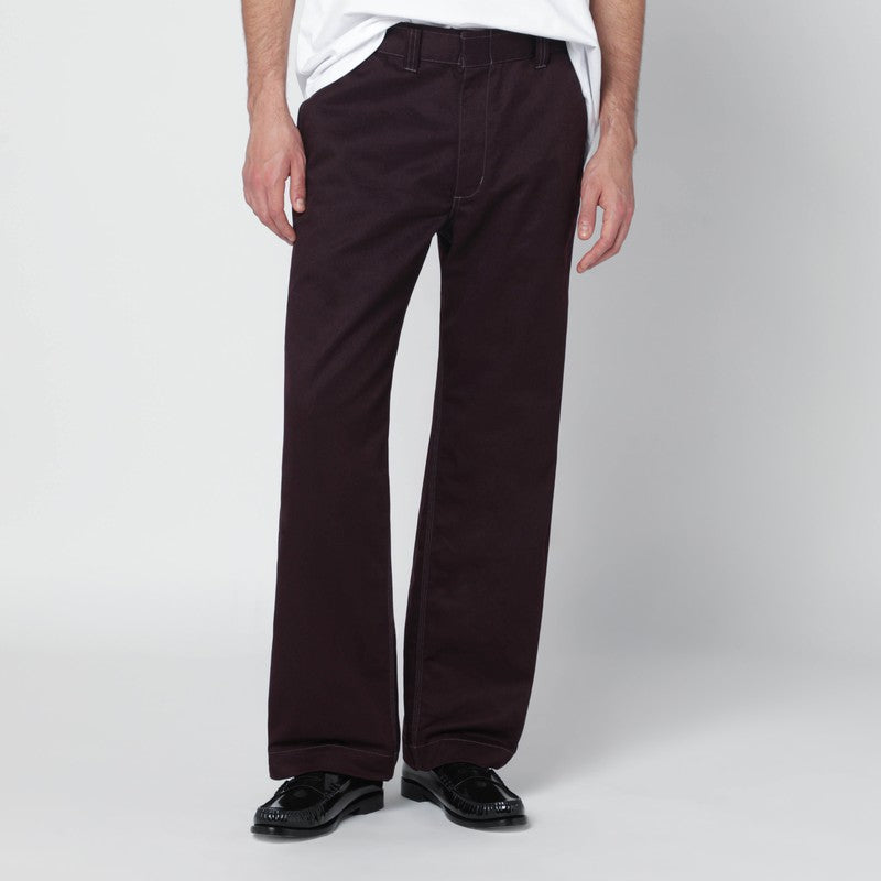 Needles Pantaloni - Burgundy | ba2c4fa323c0e3e21d7ab855be0e4e7148be4146